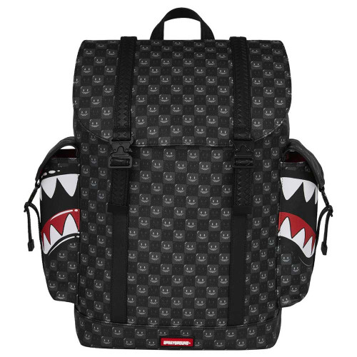 Sprayground Τσάντα πλάτης Sharks In Paris WTF Bubbly Black Check Monte Carlo Backpack